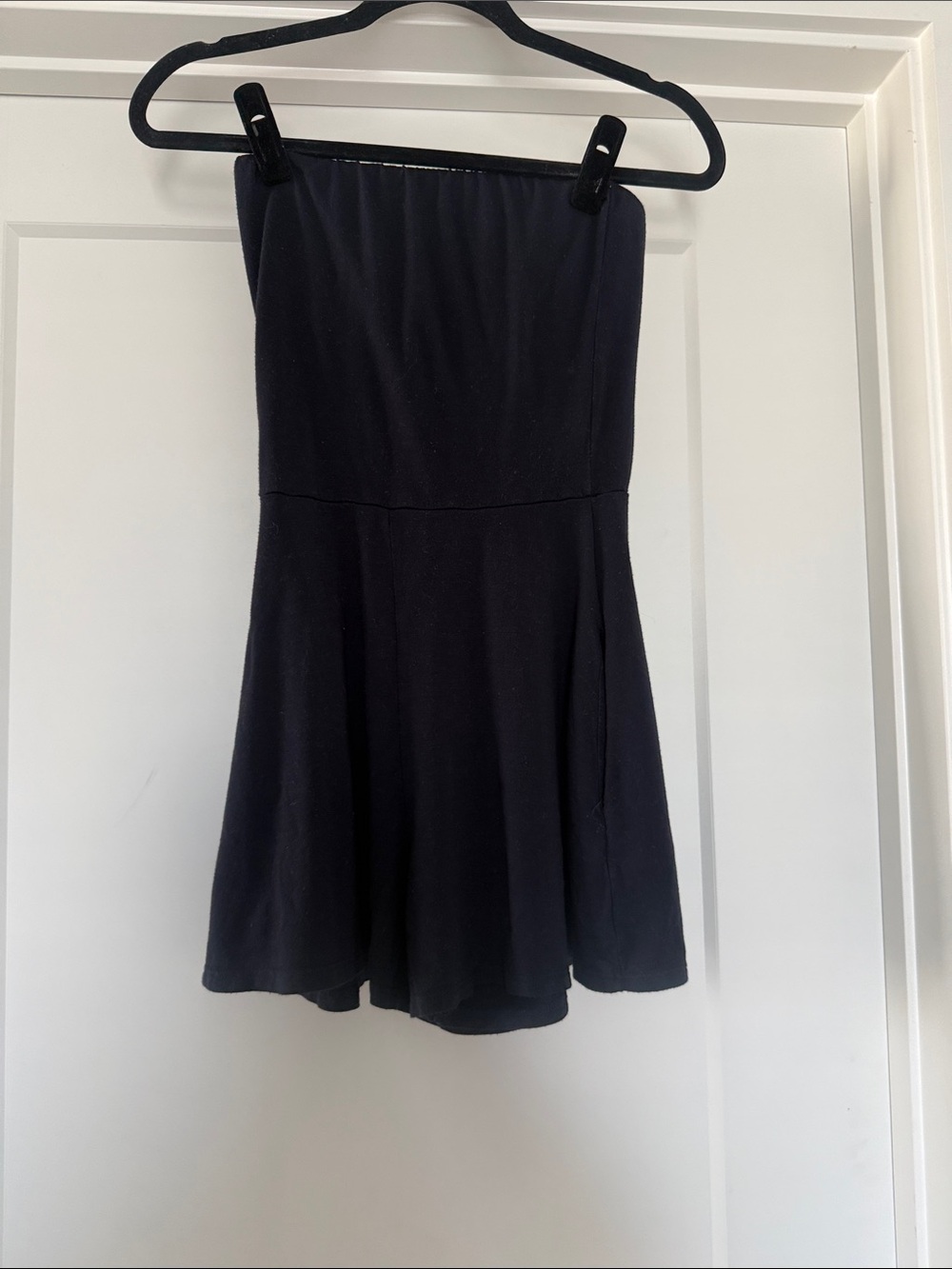 Classic Strapless Navy Romper - Women's Jumpsuit